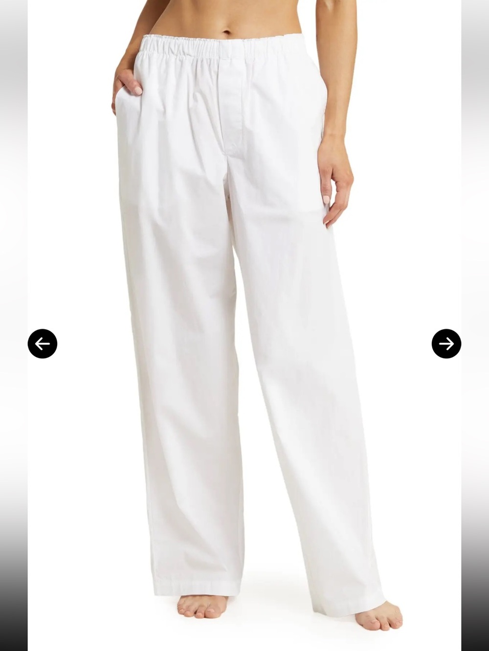 Skims cotton poplin pant - size XS
